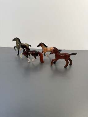 Breyer Stablemates Horse Figurine Lot of 4 G2 Molds - Andalusian, Morgan, Thorou